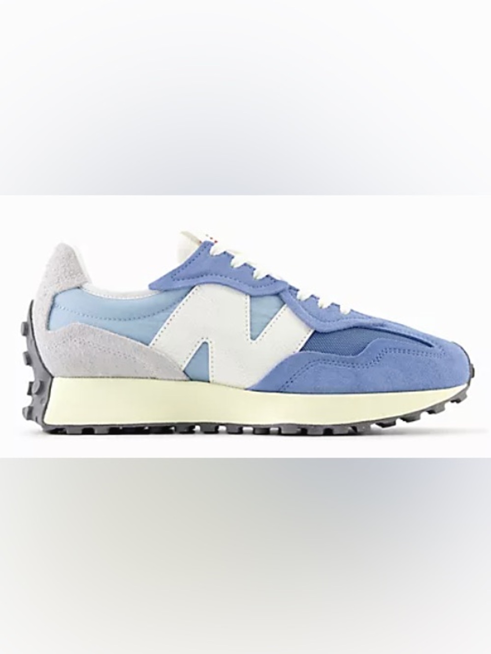New Balance 327 Laguna Blue & White Retro Runner Sneakers